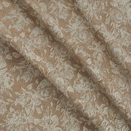 Beige jacquard floral lamÉ